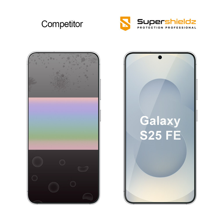 91pcs Supershieldz Designed for Samsung (Galaxy S25 FE) Tempered Glass Screen Protector, Anti Scratch, Bubble Free  (No Retail Packaging)