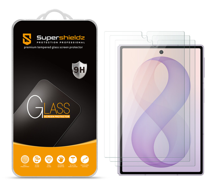 (3 Pack) Supershieldz Designed for Samsung Galaxy Z Fold 8 (Front Screen) Tempered Glass Screen Protector, Anti Scratch, Bubble Free