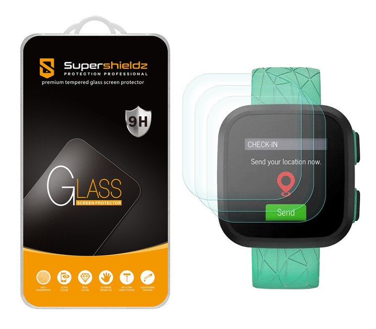 200x (3 Pack) Supershieldz Designed for Garmin Bounce Tempered Glass Screen Protector, Anti Scratch, Bubble Free