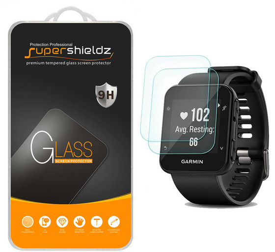 2-Pack] Supershieldz for Garmin Forerunner 35 Tempered Glass