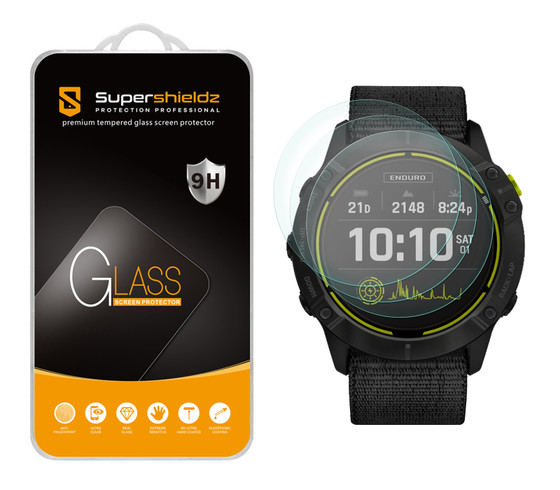 3 Pack) Supershieldz Designed for Garmin Enduro Tempered Glass
