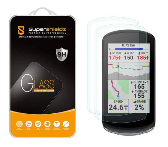 2 Pack) Supershieldz Designed for Garmin Edge 1040 and Edge 1040
