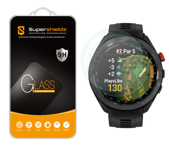2 Pack) Supershieldz Designed for Garmin Approach S70 (47mm