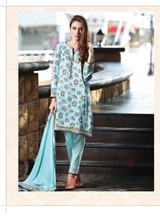 AlKaram Winter Resham Twill Linen Collection Design⁠⁠⁠⁠ - FW-21-Green