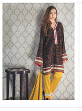AlKaram Winter Resham Linen Collection Design⁠⁠⁠⁠ - FW-08-Mustard