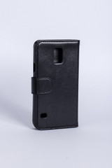Melkco Mini Wallet Book Type Case for Samsung Galaxy S5 - Black Split Leather