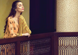 Alkaram Arch Splendor 3 Piece Resham Linen Collection - AW-04-PEACH