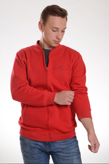 Fifth Avenue Fleece Bomber Jacket - Red