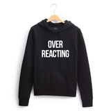 Fifth Avenue Over Reacting Print Hoodie - Black