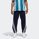 Fifth Avenue Men's Dri-Fit Wrap Tri Stripe Track Pants - Navy Blue and White