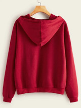Fifth Avenue DIFT19 Hell Was Boring Print Hoodie - Red