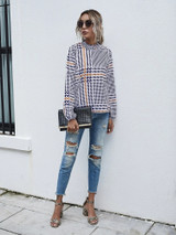 Fifth Avenue Womens Printed Stitched Western Top - FAWWT2