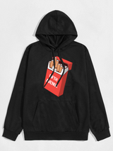 Fifth Avenue DIFT70 FA Cig Big Print Hoodie - Black