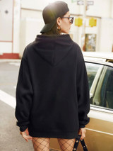 Fifth Avenue DIFT94 Stay Wild Moonchild Print Hoodie - Black