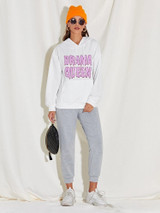 Fifth Avenue DIFT95 Drama Queen Print Hoodie - White