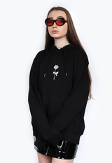 Fifth Avenue DIFT96 No More Fake Friends Print Hoodie - Black