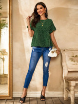 Women's Polka Dot Print Top by Groove - GRWTP1