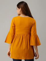 Women's Frill Sleeve Top by Groove - GRWTP18