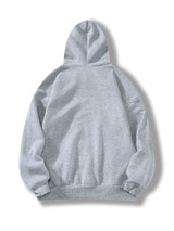 Fifth Avenue DIFT228 Vintage Print Hoodie - Grey