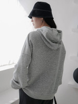 Fifth Avenue DIFT241 Number Print Hoodie - Grey