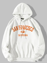 Fifth Avenue DIFT255 San Francisco Print Hoodie - White