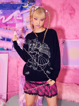 Fifth Avenue DIFT280 Vector Printed Sweatshirt - Black