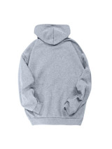 Fifth Avenue DIFT291 Bear Print Hoodie - Grey