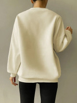 Fifth Avenue DIFT306 Lake Ontario Printed Sweatshirt - Cream