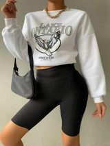 Fifth Avenue DIFT306 Lake Ontario Printed Sweatshirt - White