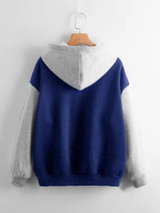 Fifth Avenue Printed Color Block Detail Hoodie FA21W21