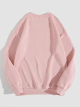 Fifth Avenue DIFT314 Vintage Printed Sweatshirt - Pink