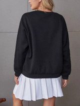 Fifth Avenue DIFT342 Los Angeles Printed Sweatshirt - Black