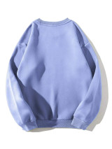 Fifth Avenue DIFT402 New York Printed Sweatshirt - Light Blue