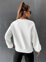 Fifth Avenue DIFT418 Business Printed Sweatshirt - White