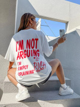 Fifth Avenue DIFT487 I'm Not Arguing Printed T-Shirt - White