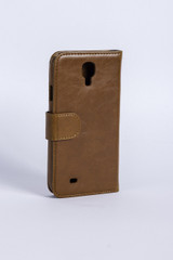 Melkco Mini Wallet Book Type Leather Case for Samsung Galaxy S4 - Brown Split