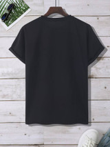 Fifth Avenue Rose Pocket Printed MIFT3 T-Shirt - Black