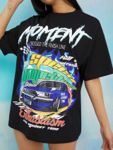 Fifth Avenue DIFT543 Car Printed T-Shirt - Black