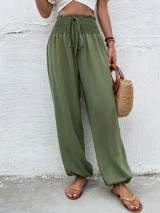 Fifth Avenue Women's Shirred Waist Cuffed Ankle Pants FAWLP33