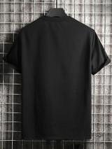 Fifth Avenue Stickers Printed MIFT120 T-Shirt - Black