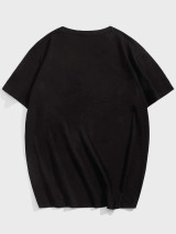 Fifth Avenue Floral Printed MIFT135 T-Shirt - Black