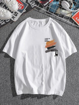 Fifth Avenue Paint Text Printed MIFT147 T-Shirt - White