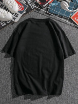 Fifth Avenue Paint Text Printed MIFT147 T-Shirt - Black