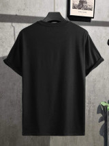 Fifth Avenue Space Astronaut Printed MIFT149 T-Shirt - Black
