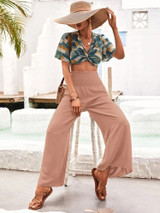 Fifth Avenue Women's Shirred Waist Detail Pants FAWLP47