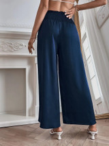 Fifth Avenue Women's Shirred Waist Button Detail Pants FAWLP48