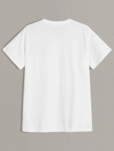 Fifth Avenue Cartoon Side Printed MIFT161 T-Shirt - White