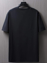 Fifth Avenue Mountain Scene Printed MIFT168 T-Shirt - Black