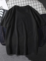 Fifth Avenue Cat Printed MIFT197 T-Shirt - Black