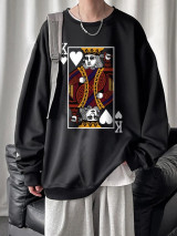 Fifth Avenue Mens Printed Sweatshirt MIFT252 - Black